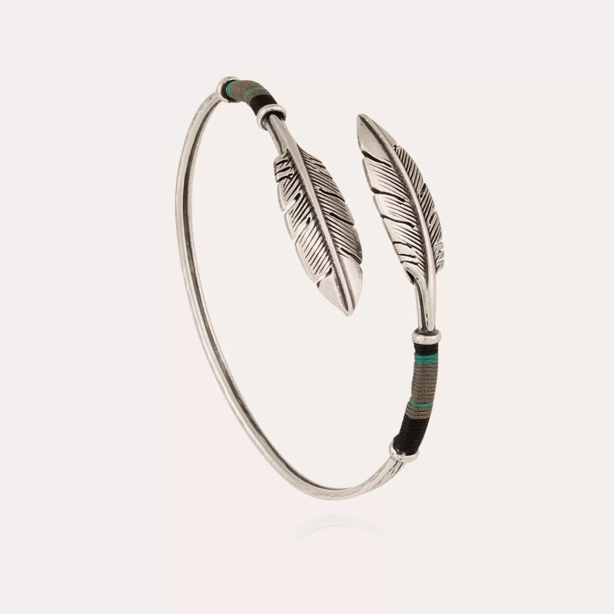 Gas Bijoux Bracelet Duality Penna grand modèle argenté Fashion