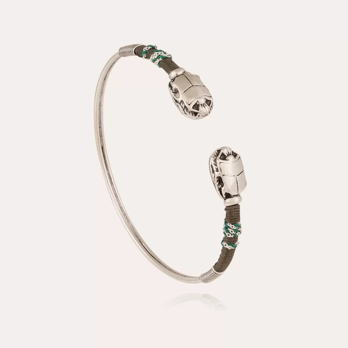 Gas Bijoux Bracelet Duality Scaramouche grand modèle argenté Flash Sale