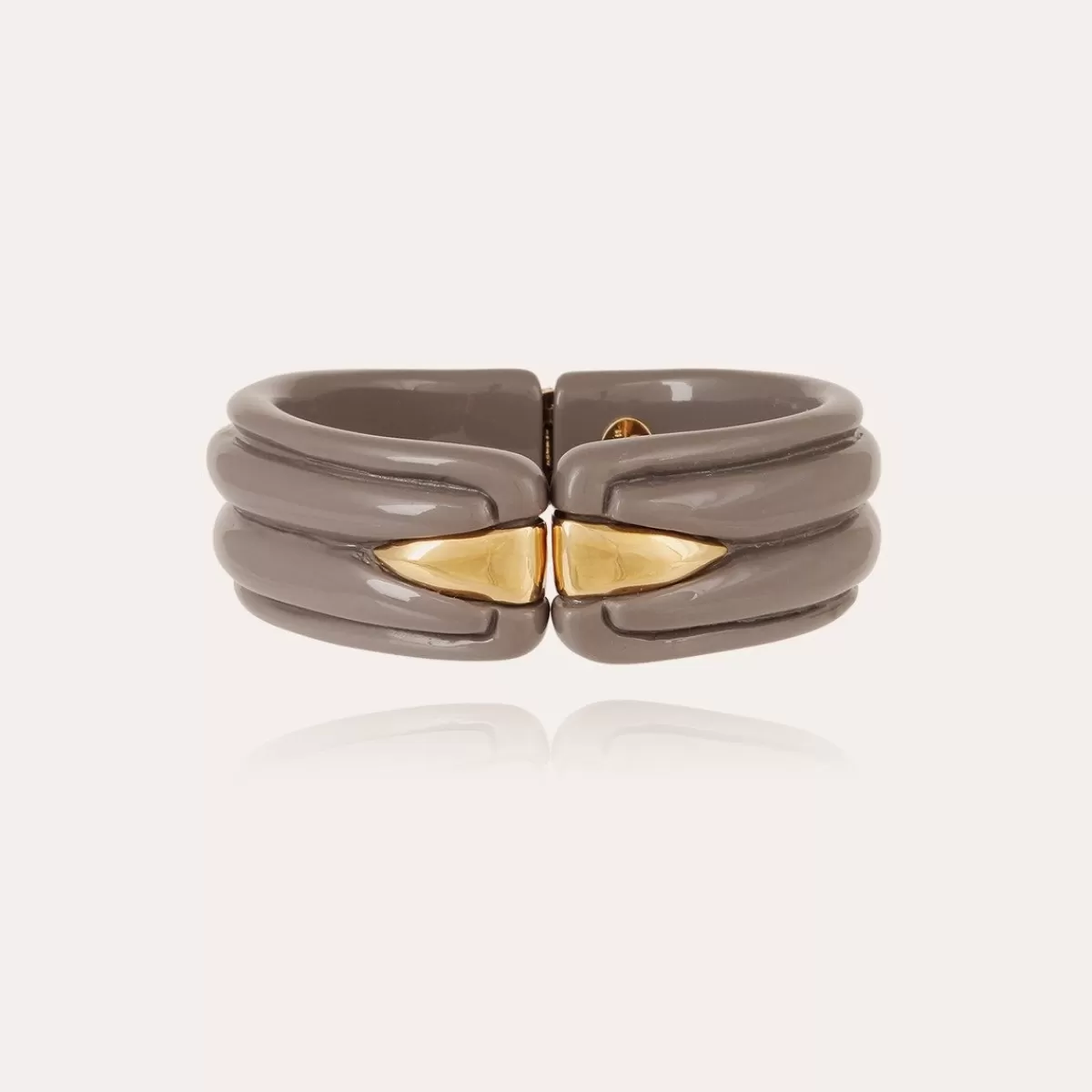 Gas Bijoux Bracelet Ecume acétate doré - Gris Discount