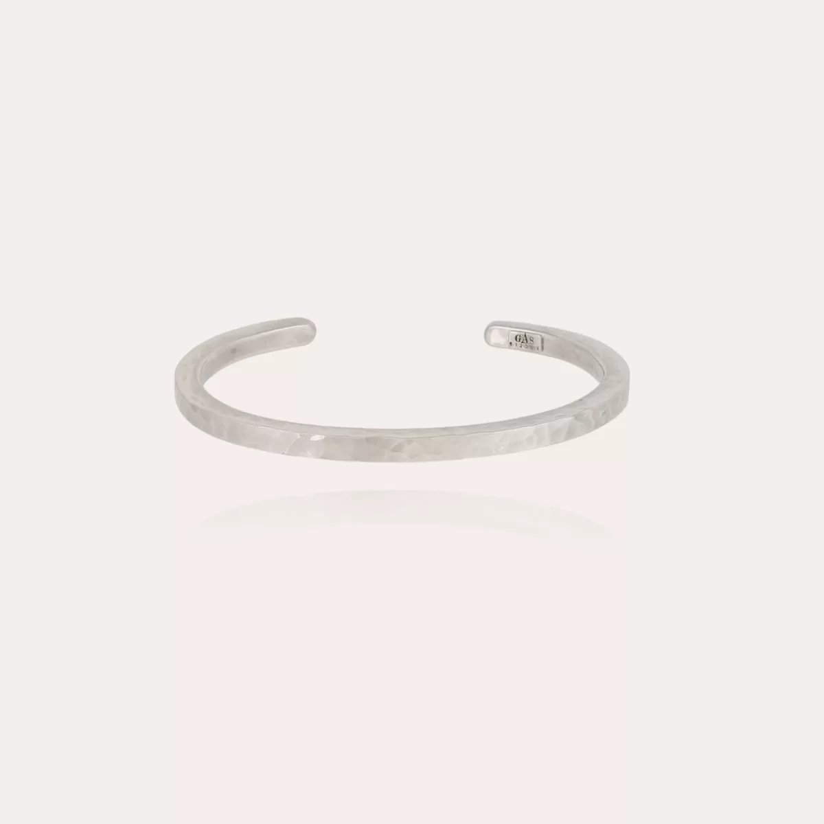 Gas Bijoux Bracelet Eliot martelé grand modèle argenté Discount