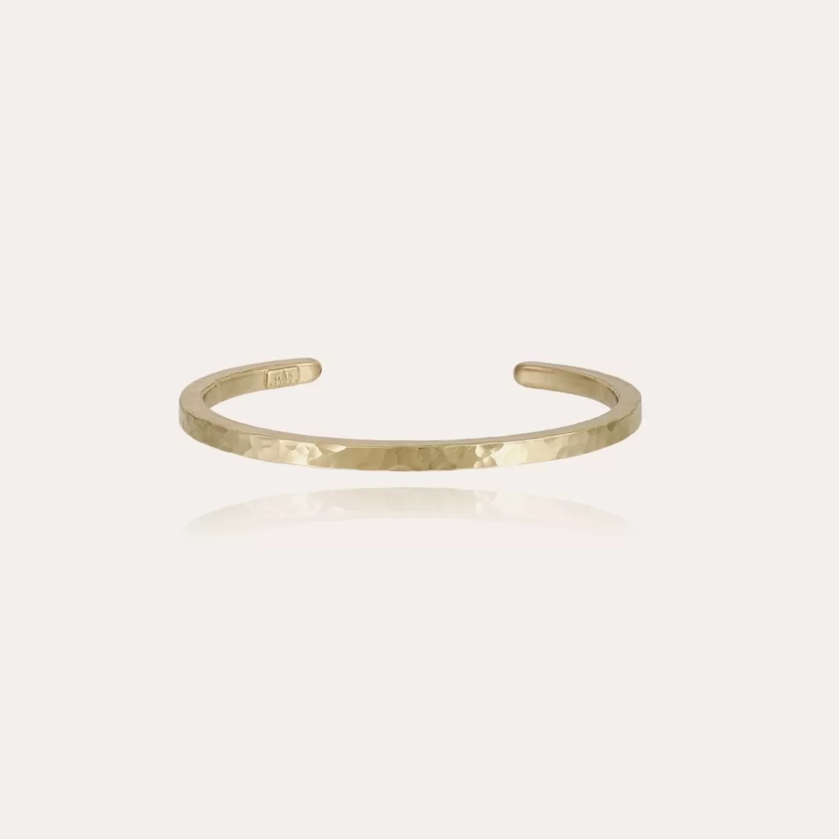 Gas Bijoux Bracelet Eliot martelé grand modèle Doré New