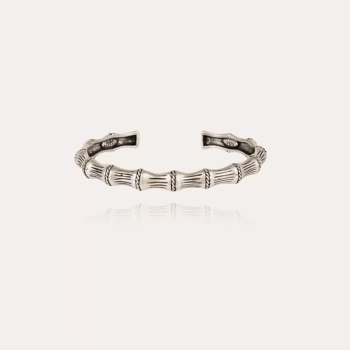 Gas Bijoux Bracelet jonc Bambou argenté Clearance