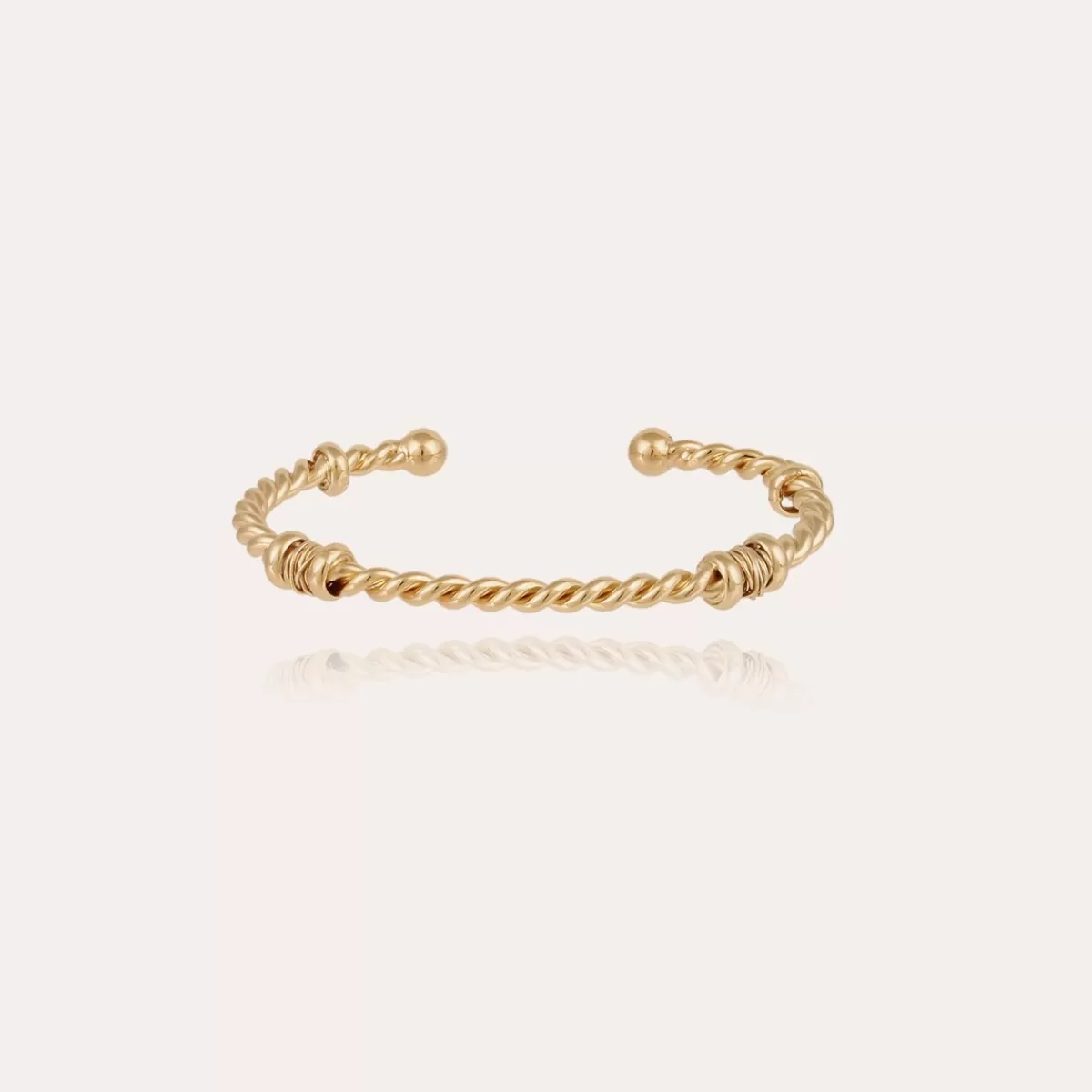 Gas Bijoux Bracelet jonc Torsade grand modèle doré Online