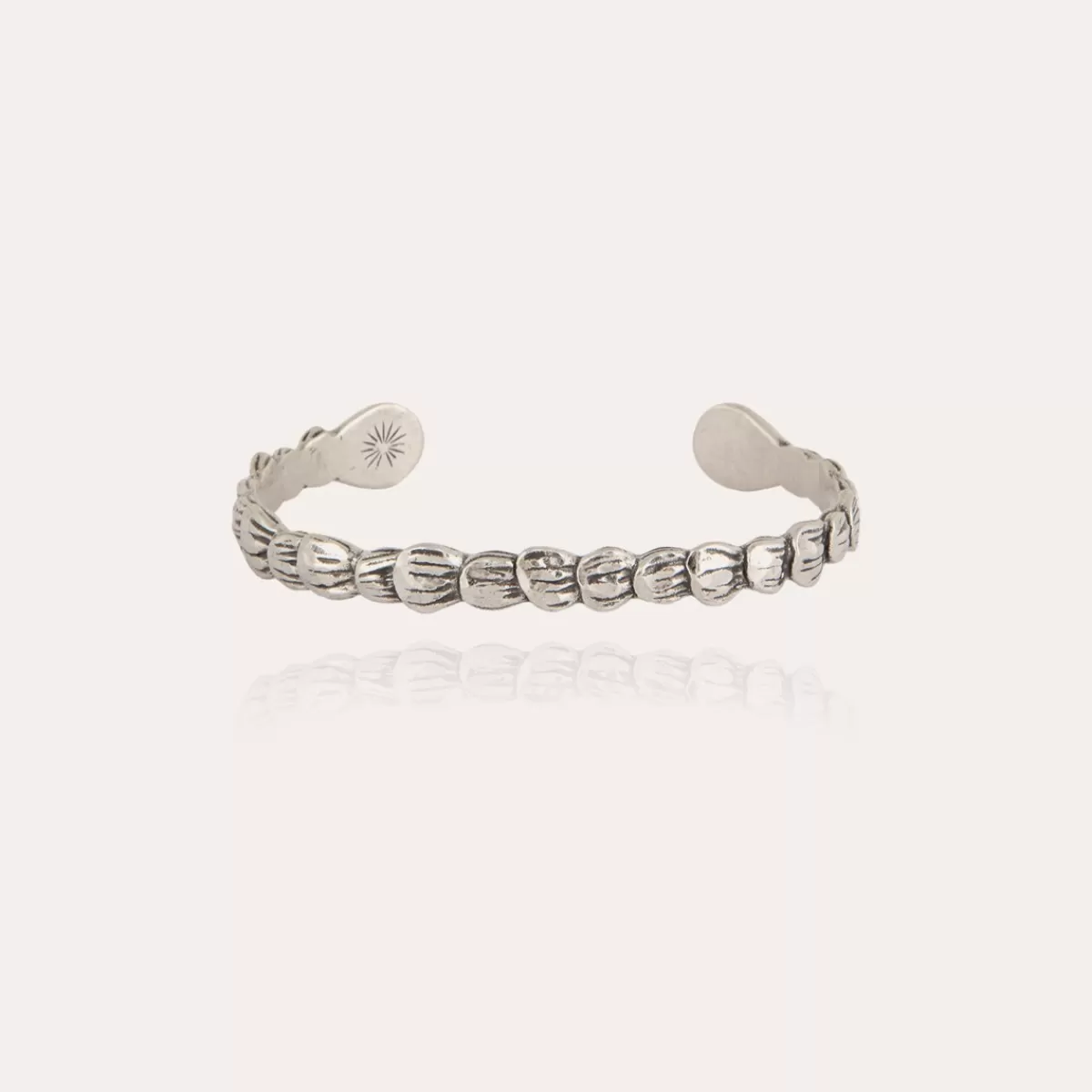 Gas Bijoux Bracelet Liane jonc grand modèle argenté Cheap