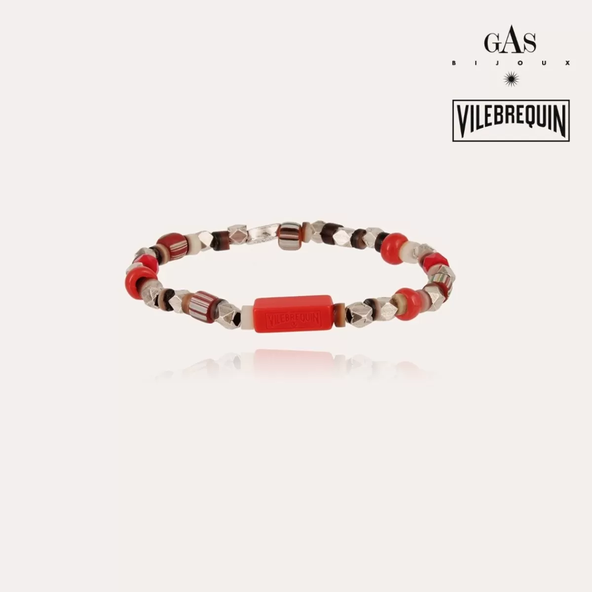 Gas Bijoux Bracelet Léon Vilebrequin argenté Cheap