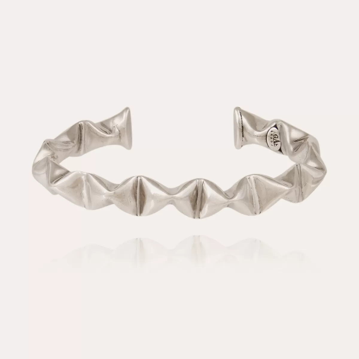 Gas Bijoux Bracelet Moki jonc grand modèle argenté Sale