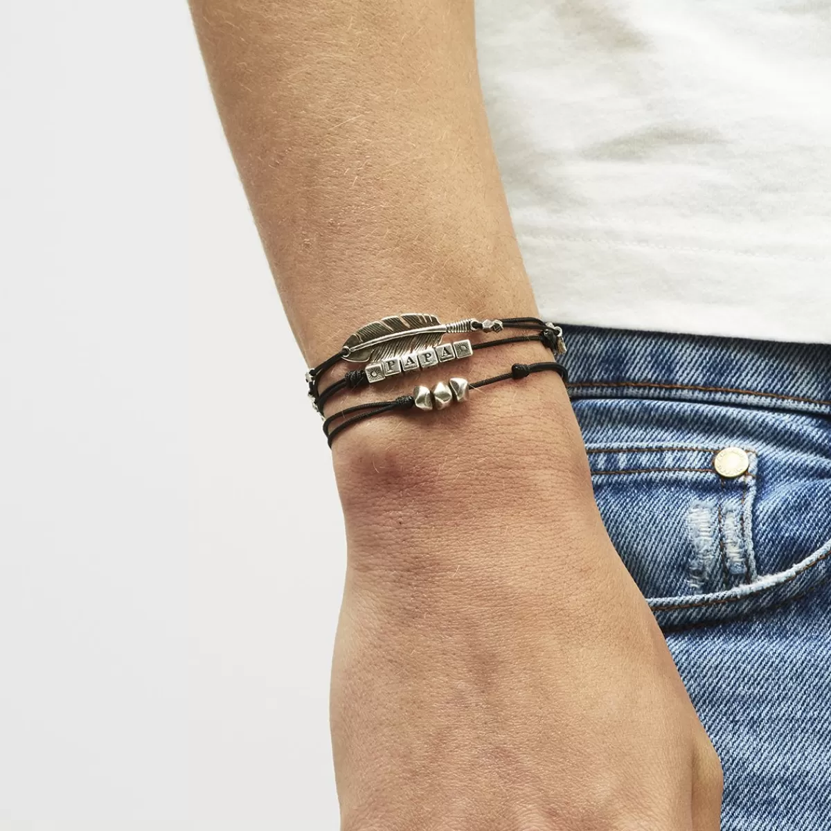 Gas Bijoux Bracelet Penna grand modèle argenté Best