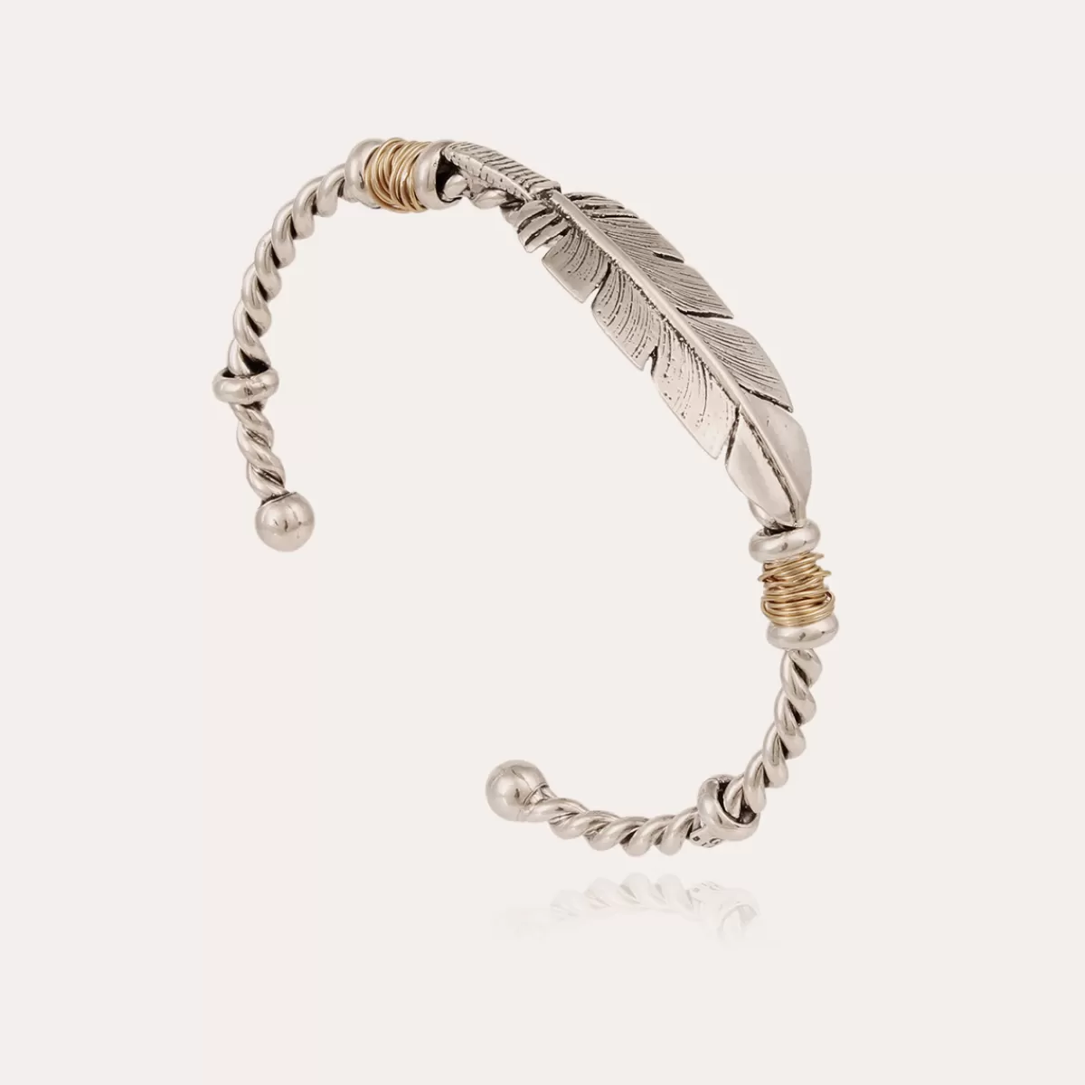 Gas Bijoux Bracelet Penna jonc grand modèle bicolore Online