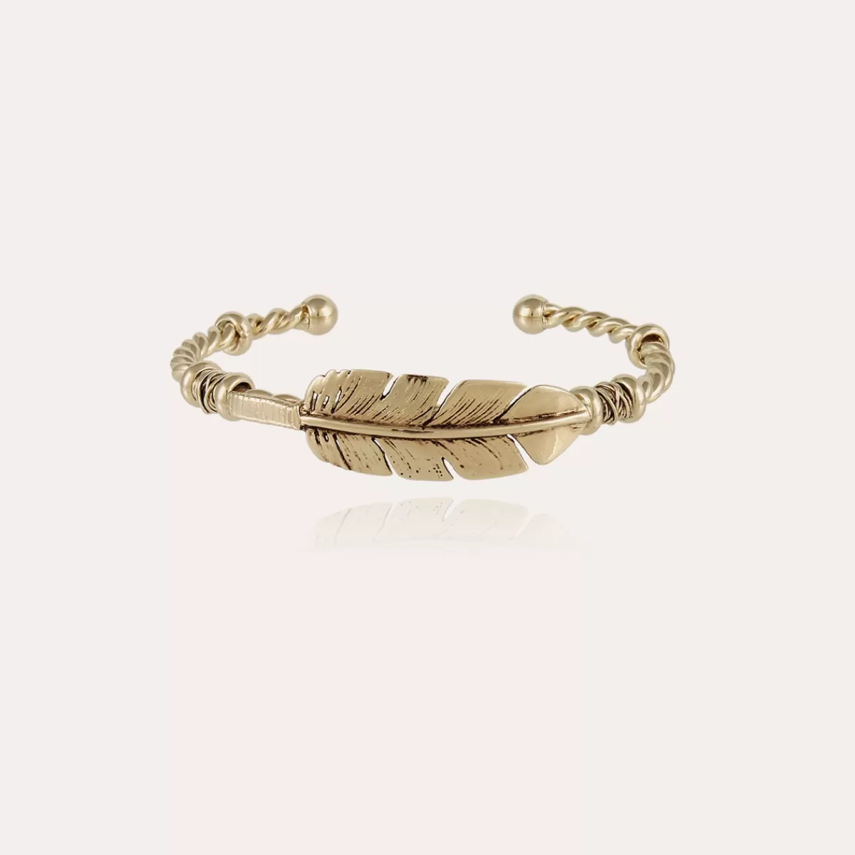 Gas Bijoux Bracelet Penna jonc grand modèle doré Flash Sale