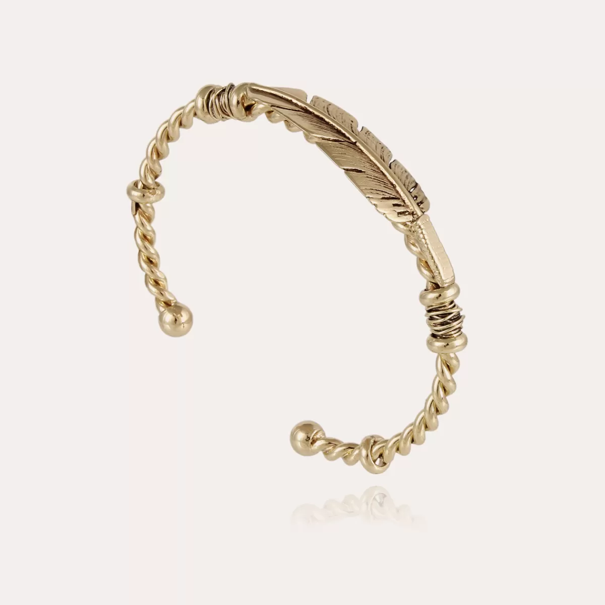 Gas Bijoux Bracelet Penna jonc grand modèle doré Flash Sale