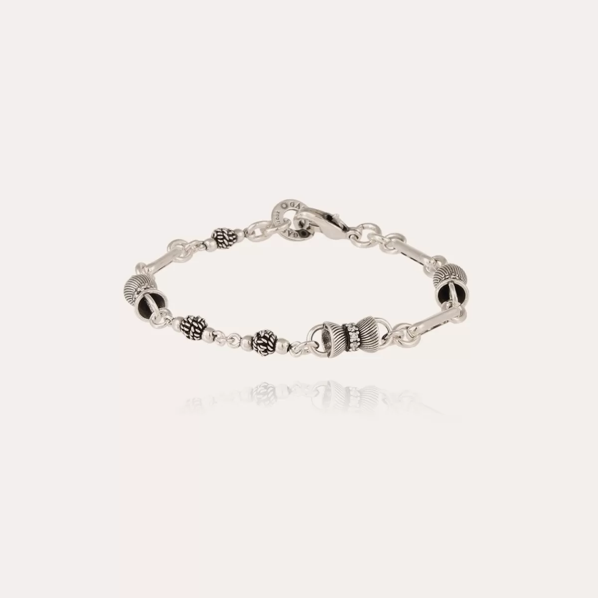 Gas Bijoux Bracelet Pompadour strass argenté Cristal Outlet