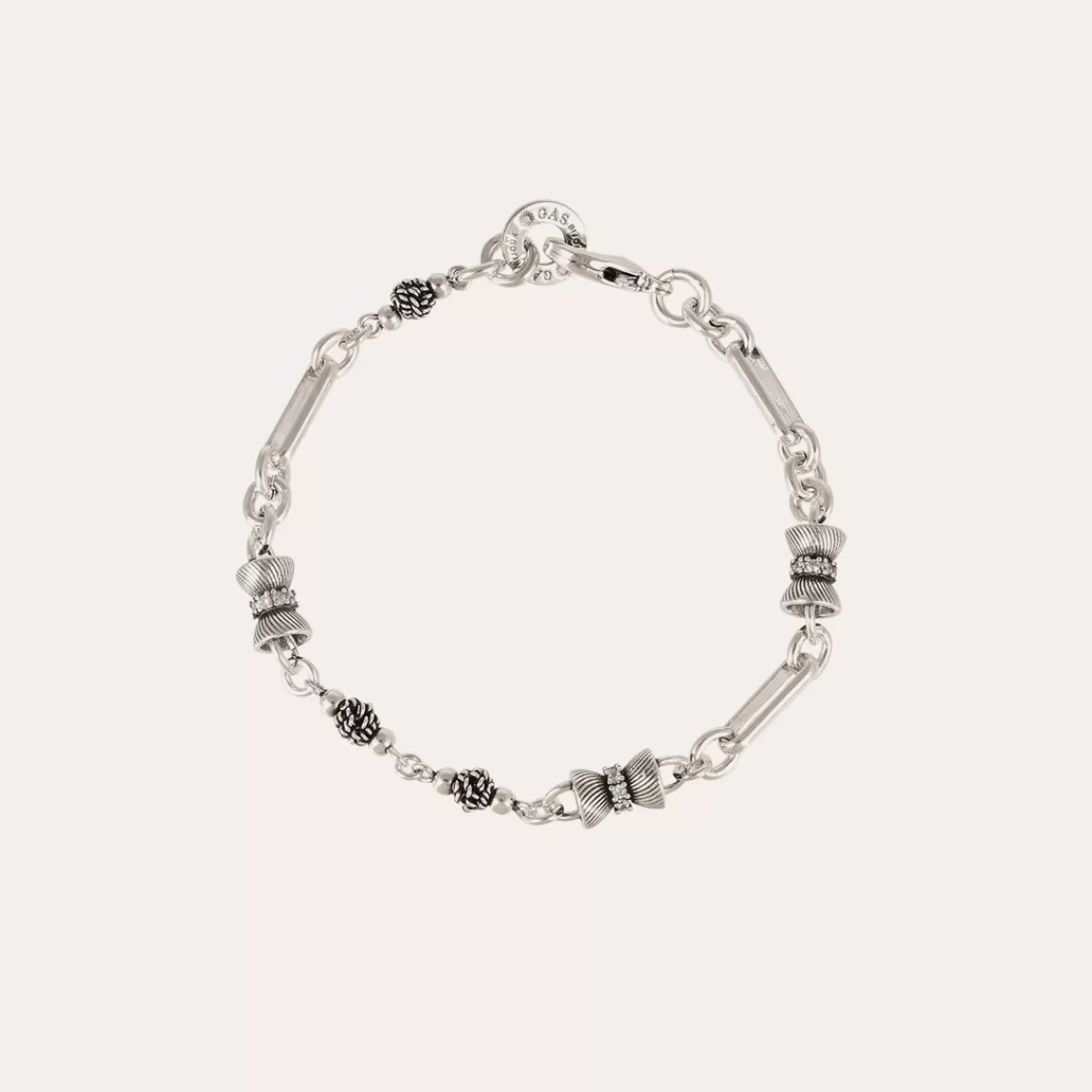 Gas Bijoux Bracelet Pompadour strass argenté Cristal Outlet