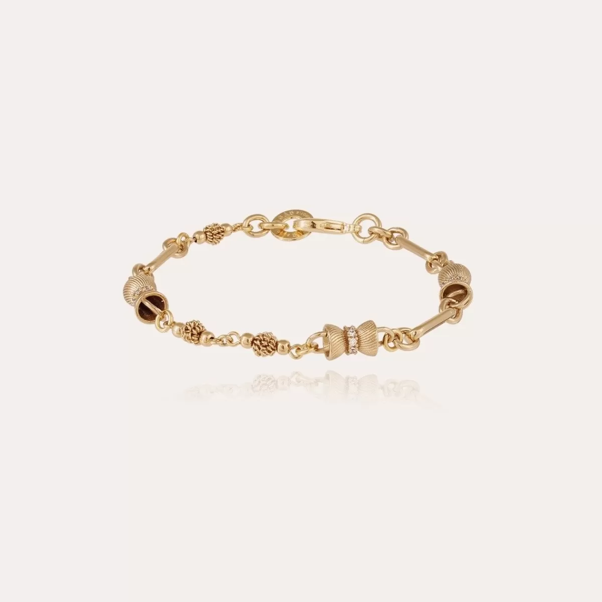 Gas Bijoux Bracelet Pompadour strass doré Cristal New