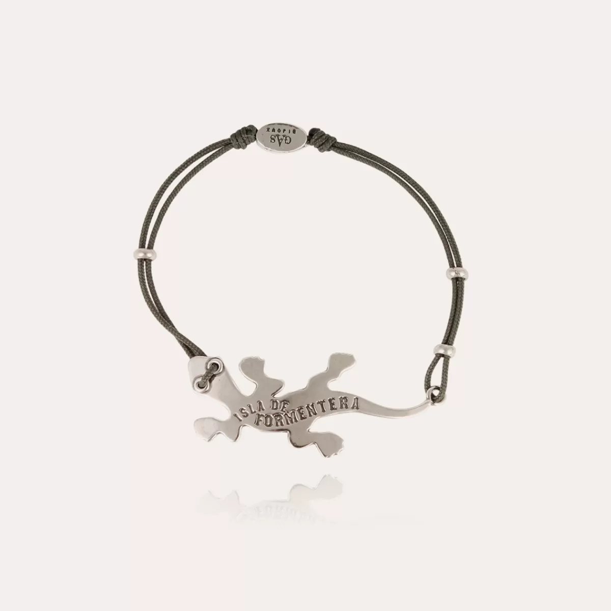 Gas Bijoux Bracelet Salamandre grand modèle argenté Sale