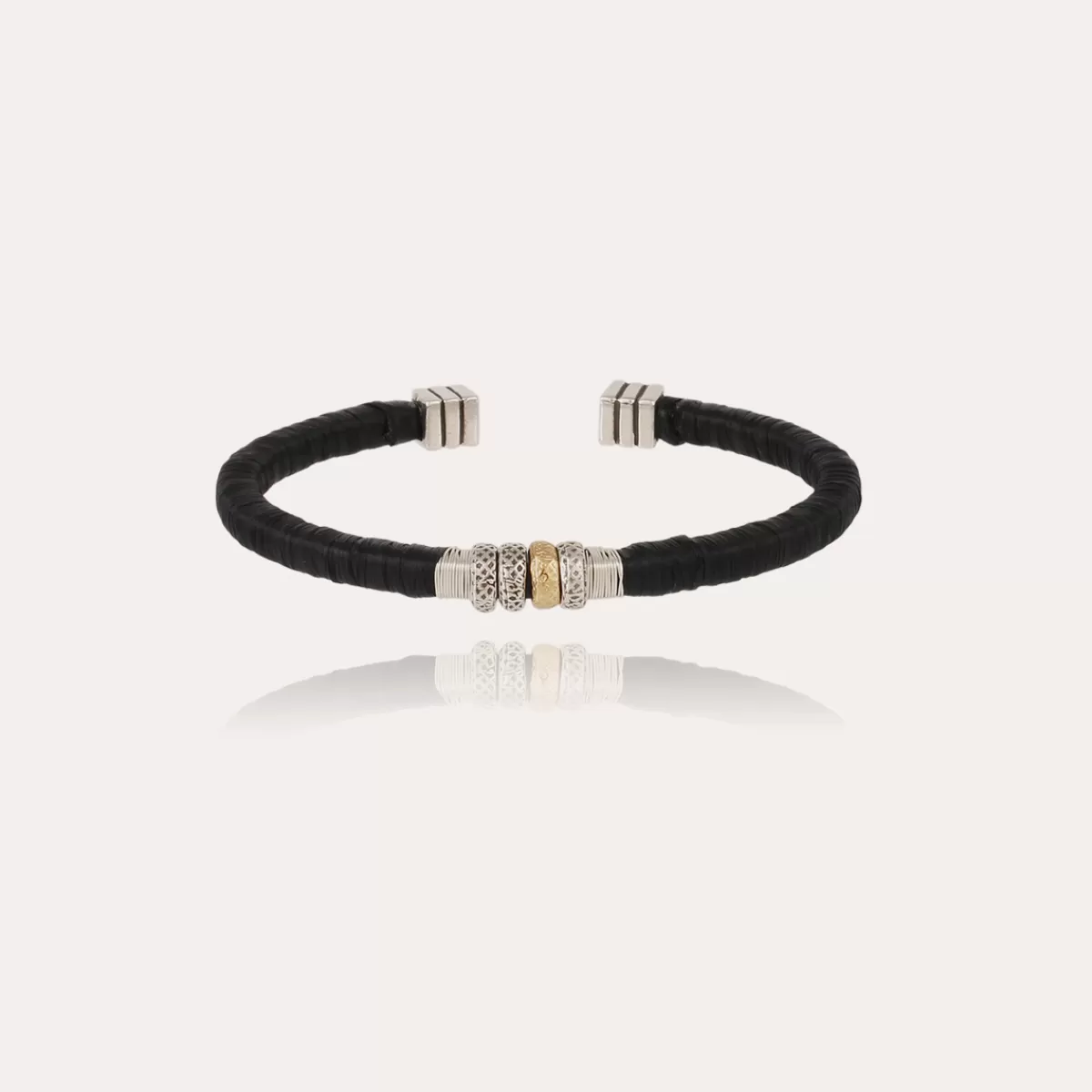 Gas Bijoux Bracelet Sari emballé grand modèle argenté Hot