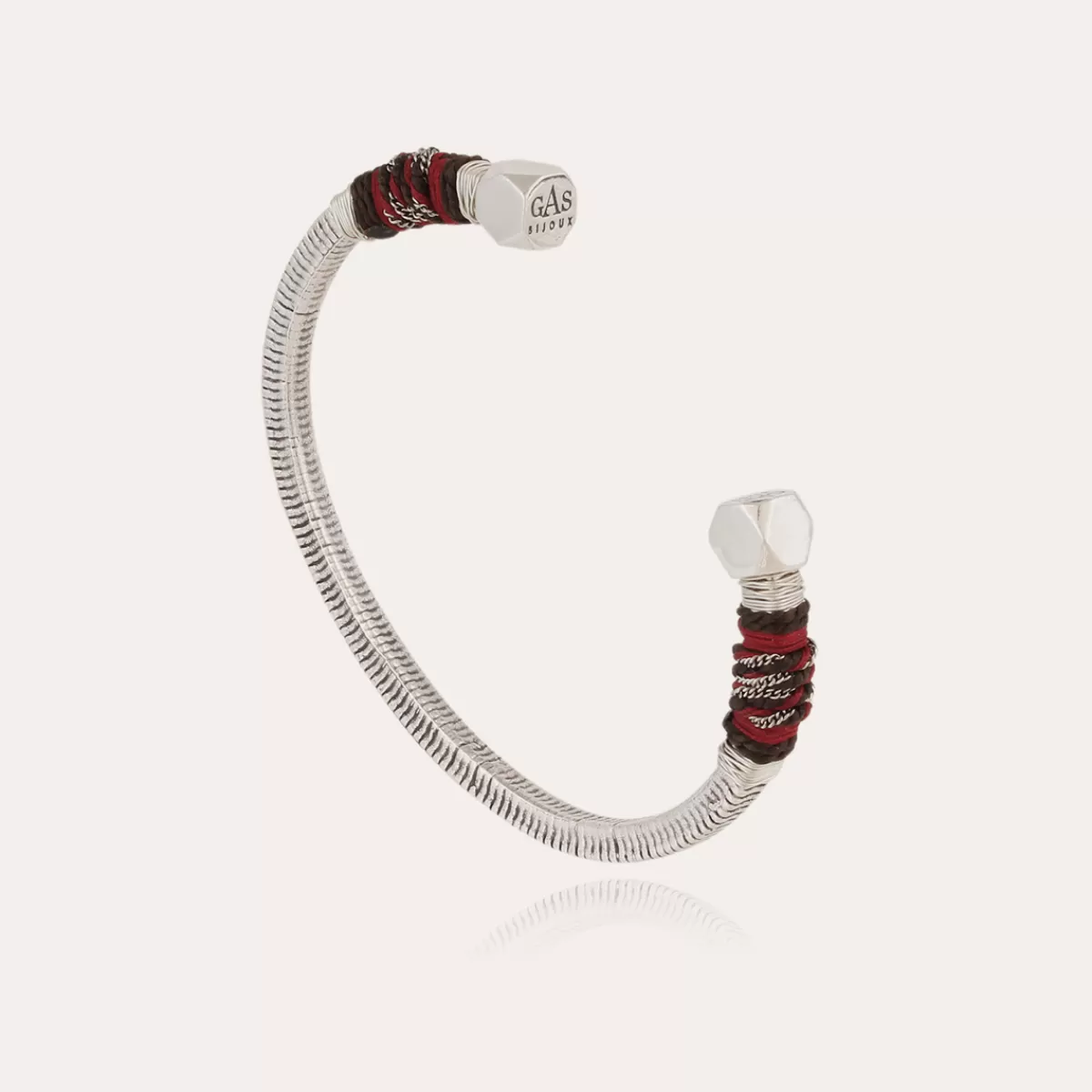 Gas Bijoux Bracelet Sari grand modèle argenté Sale