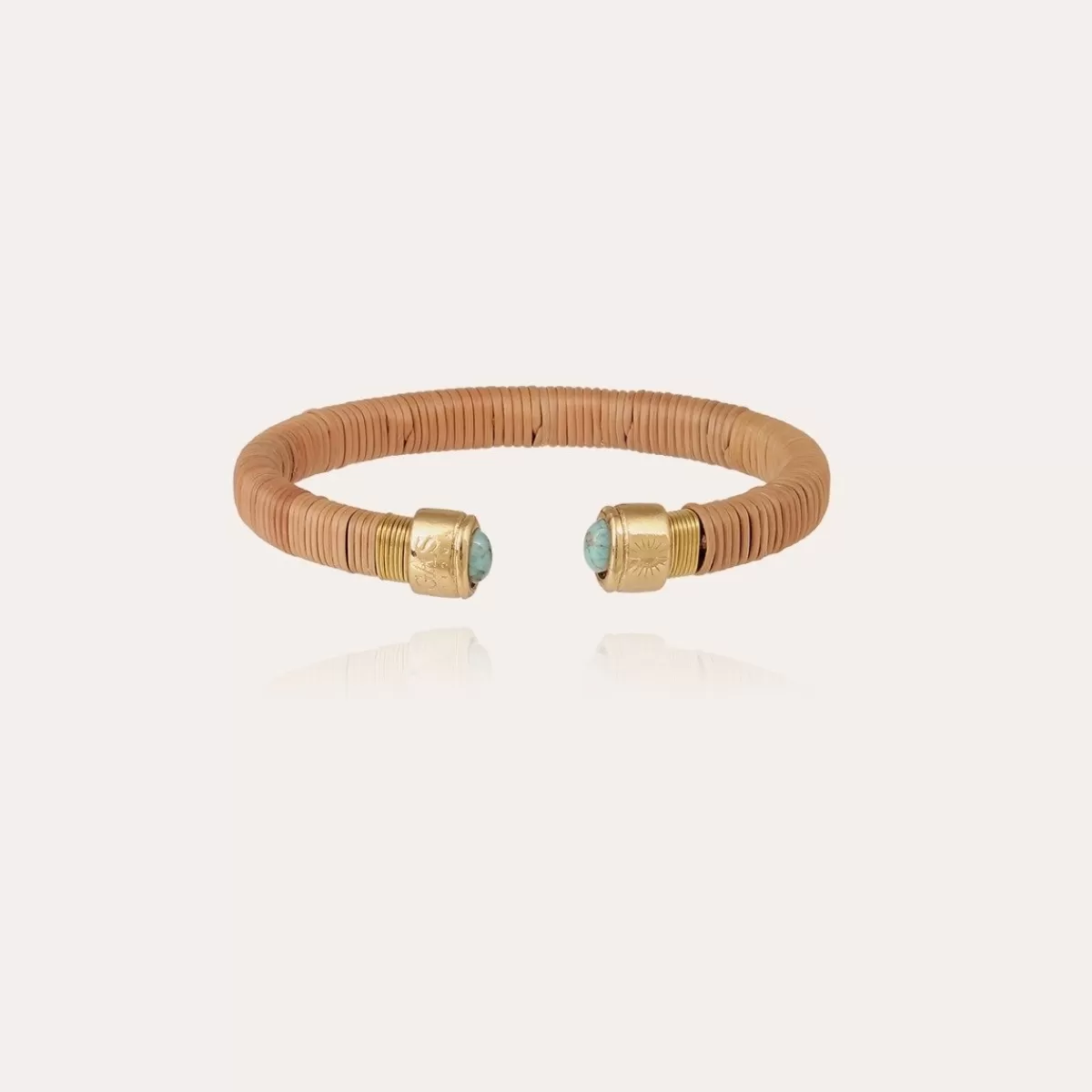 Gas Bijoux Bracelet Sarina doré - Osier - Collection 55 ans Cornaline Hot