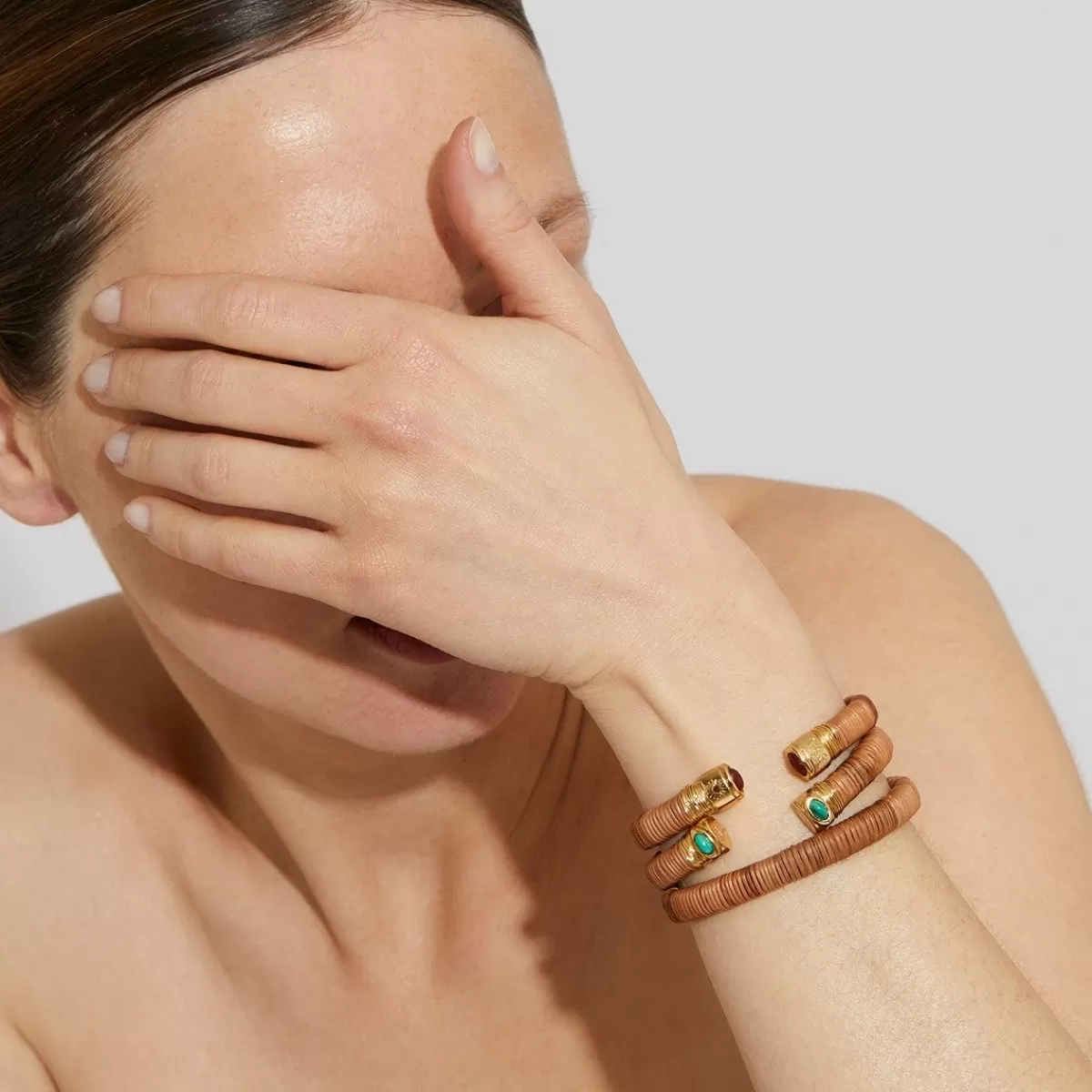 Gas Bijoux Bracelet Sarina doré - Osier - Collection 55 ans Cornaline Hot