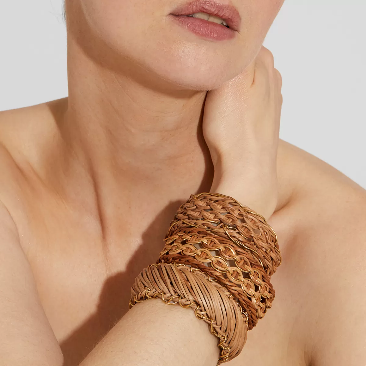 Gas Bijoux Bracelet Tojo - Osier - Collection 55 ans Doré Discount