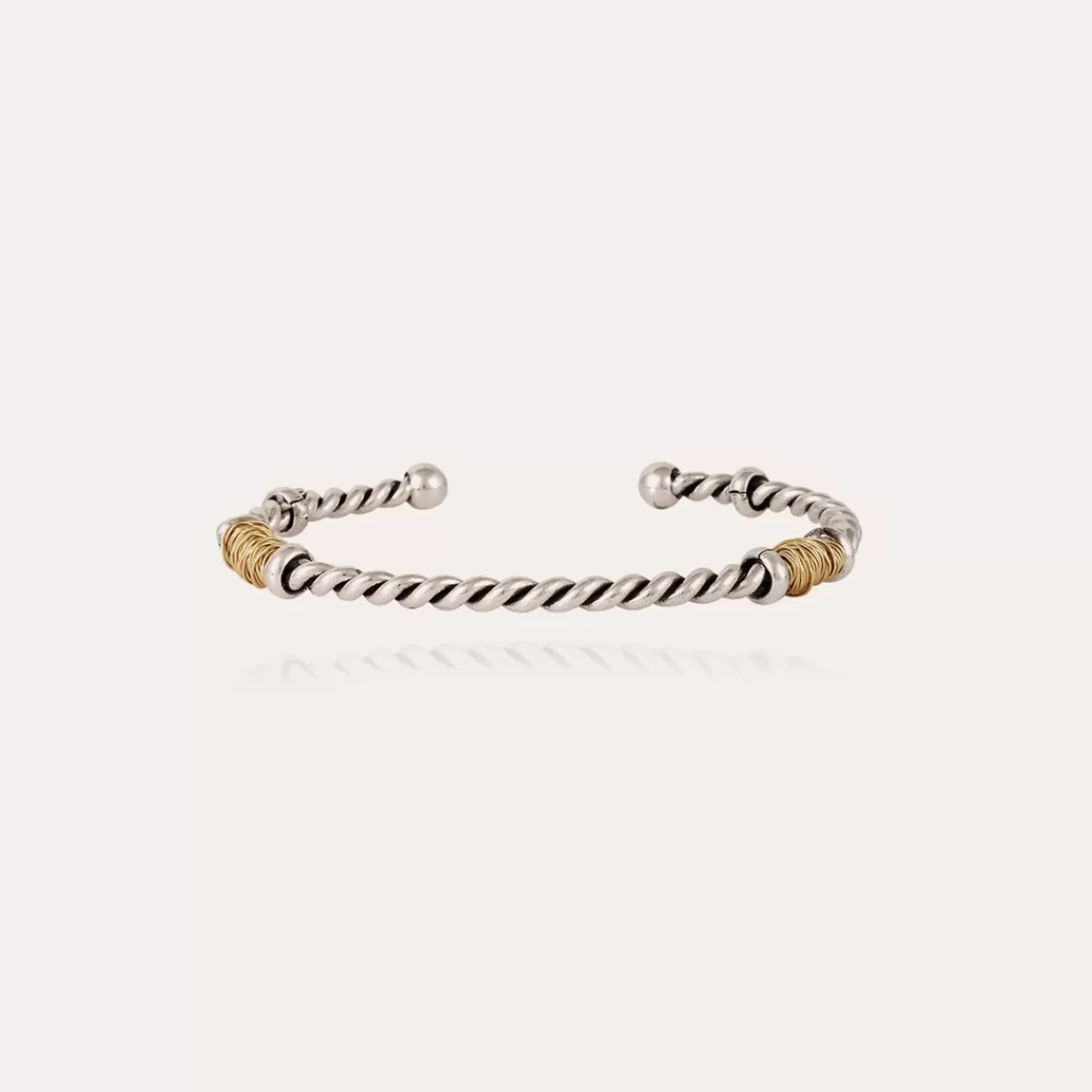 Gas Bijoux Bracelet Torsade grand modèle bicolore Outlet