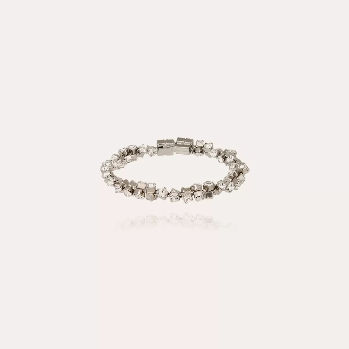 Gas Bijoux Bracelet Trevise finition rhodium Cristal Sale