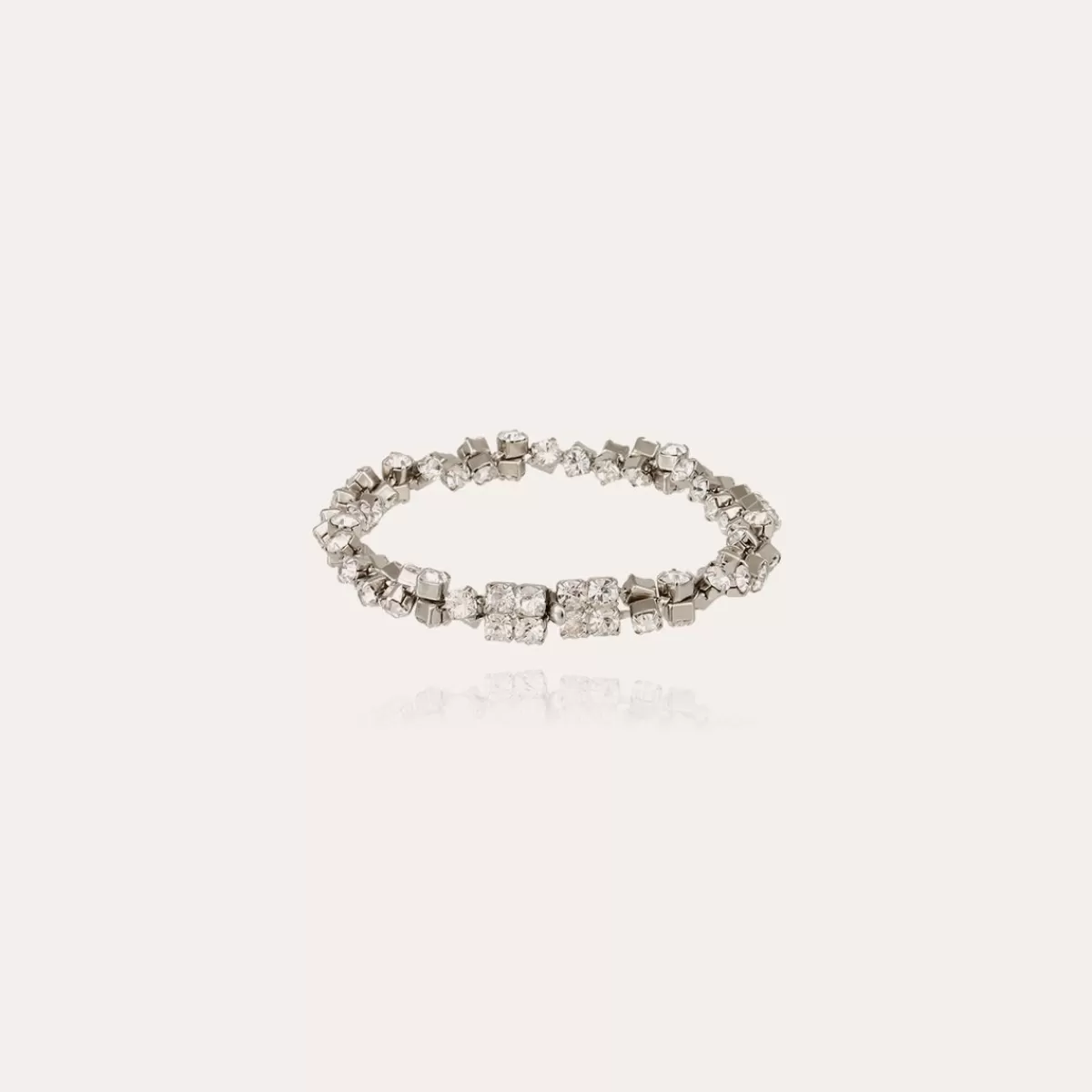 Gas Bijoux Bracelet Trevise finition rhodium Cristal Sale