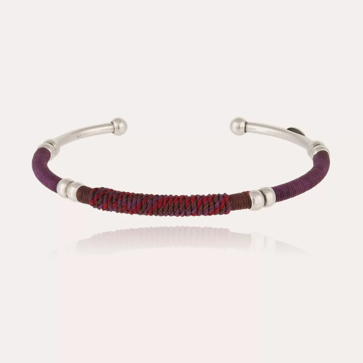 Gas Bijoux Bracelet Zanzibar grand modèle argenté Hot