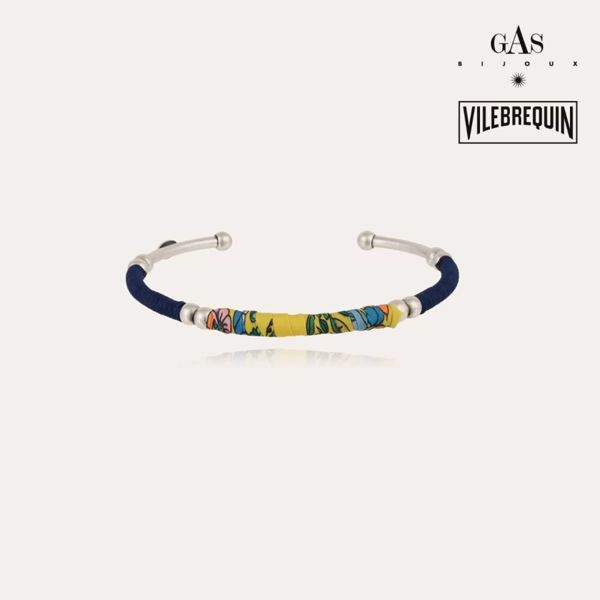 Gas Bijoux Bracelet Zanzibar Vilebrequin grand modèle argenté Fashion