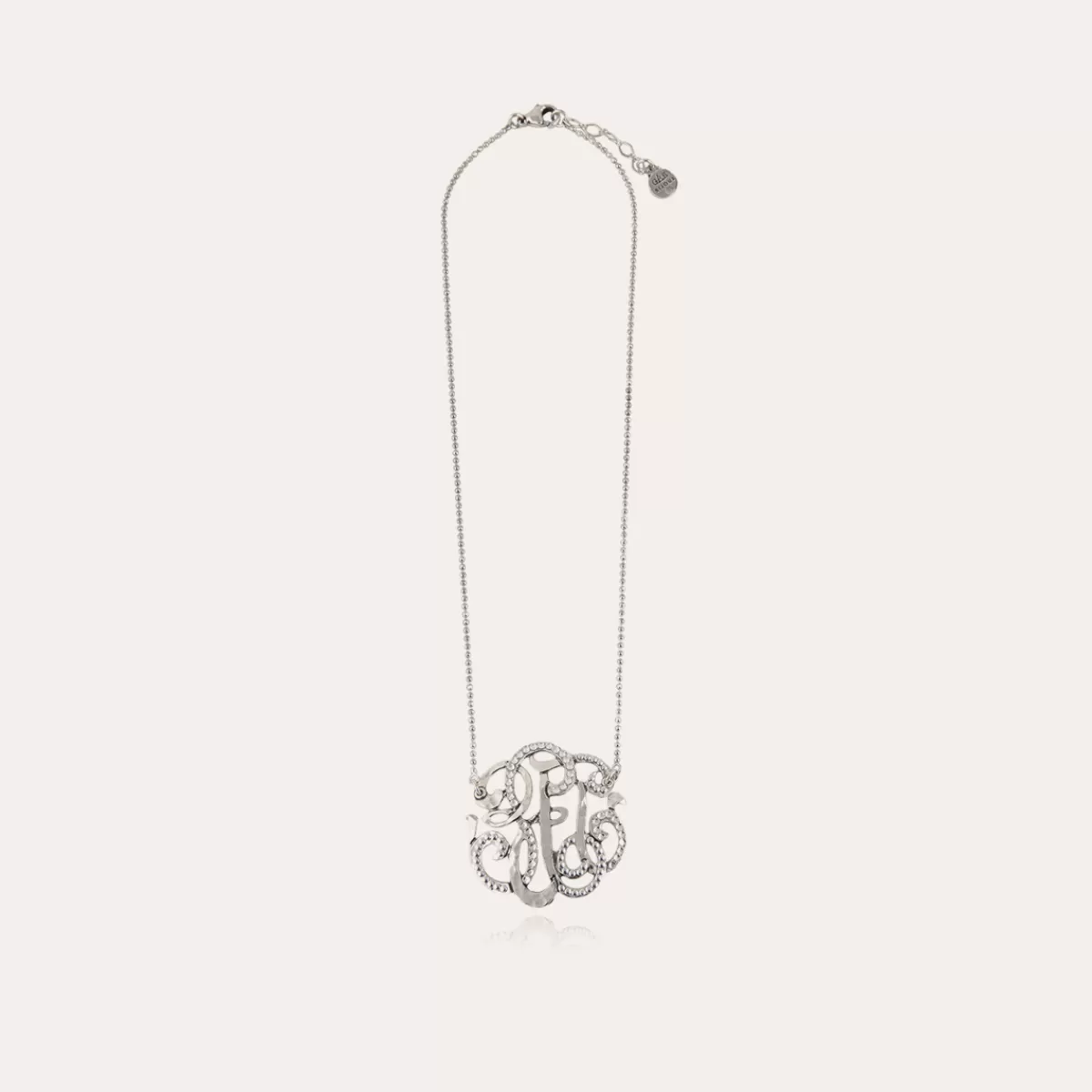 Gas Bijoux Collier Arabesque grand modèle argenté Shop