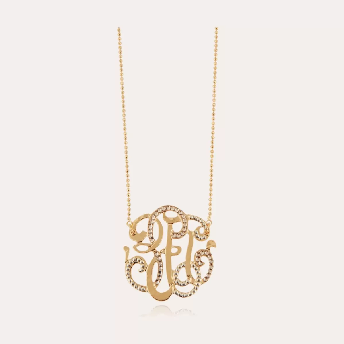 Gas Bijoux Collier Arabesque grand modèle doré Cheap