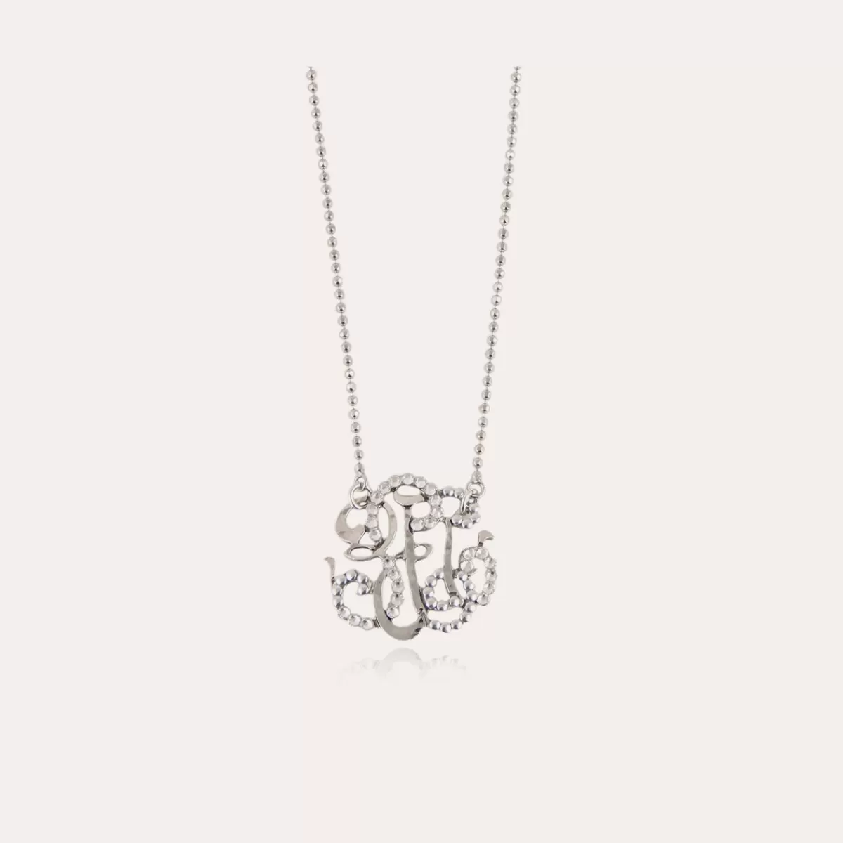 Gas Bijoux Collier Arabesque petit modèle argenté Shop