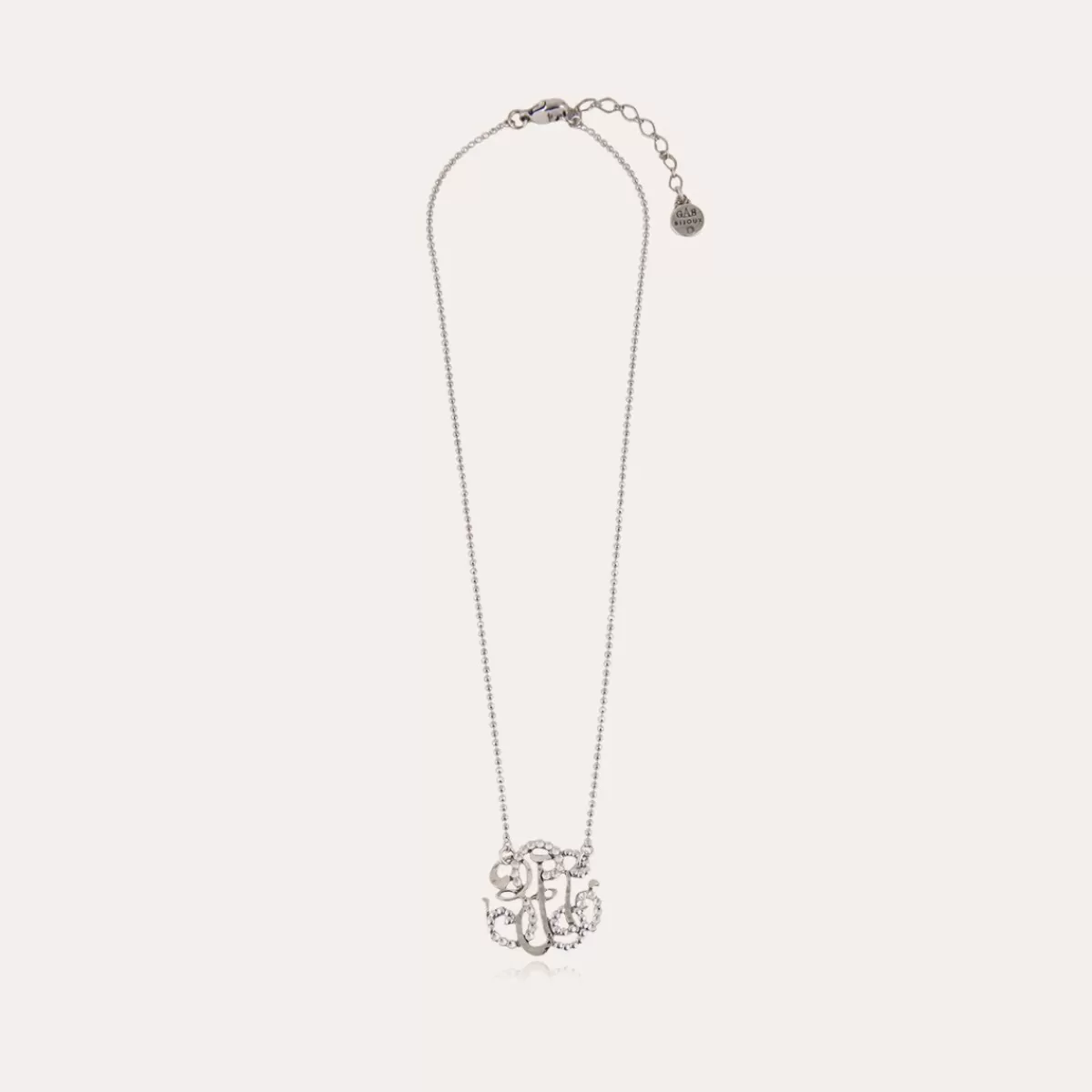 Gas Bijoux Collier Arabesque petit modèle argenté Shop