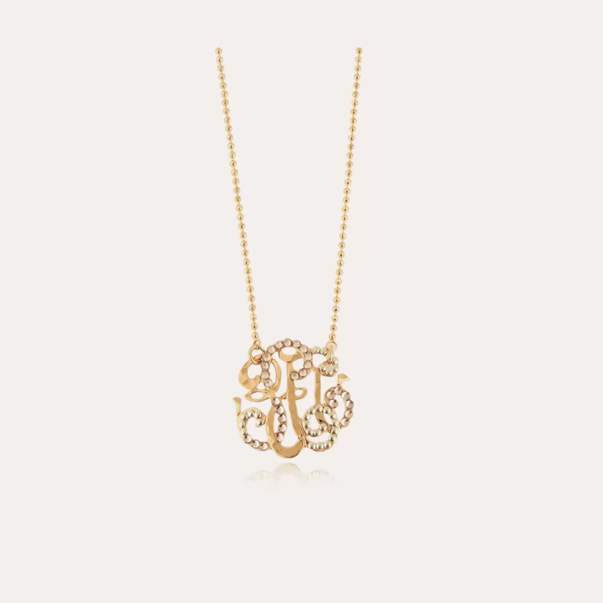 Gas Bijoux Collier Arabesque petit modèle doré Sale