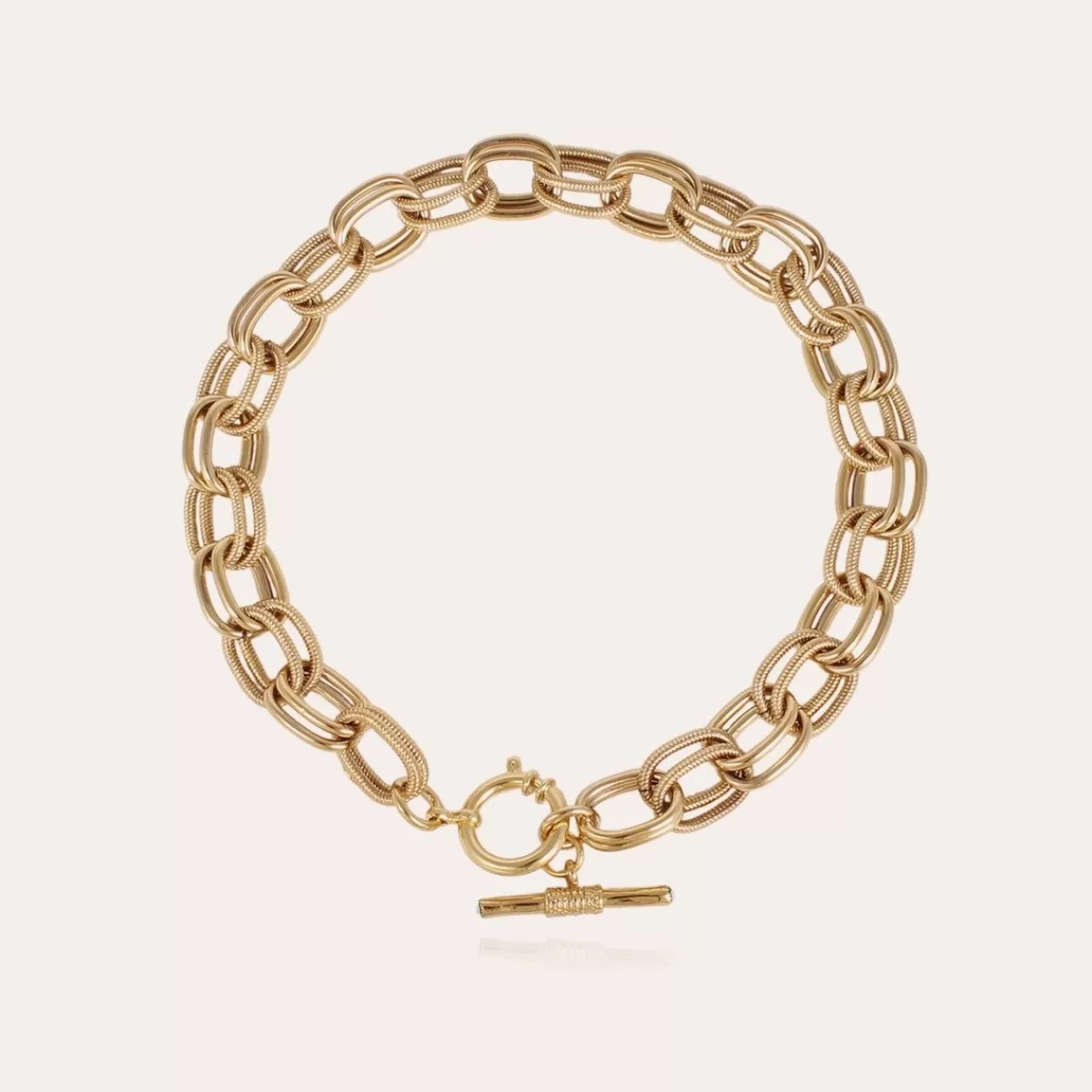 Gas Bijoux Collier Bell doré Cristal Fashion