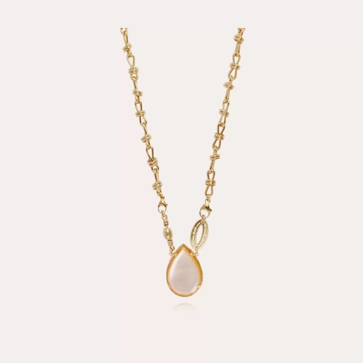 Gas Bijoux Collier Billy doré - Nacre blanche Hot