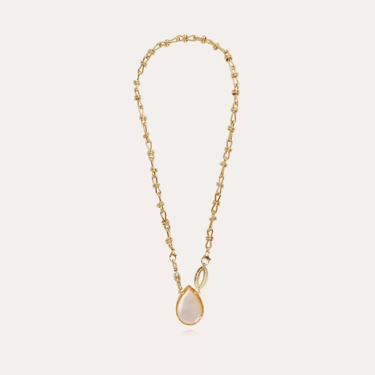Gas Bijoux Collier Billy doré - Nacre blanche Hot