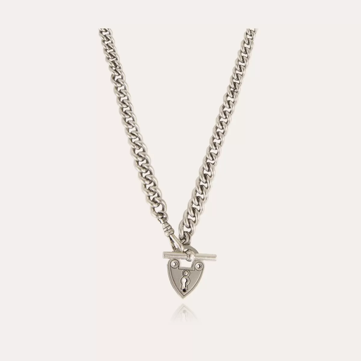 Gas Bijoux Collier Locked argenté Online
