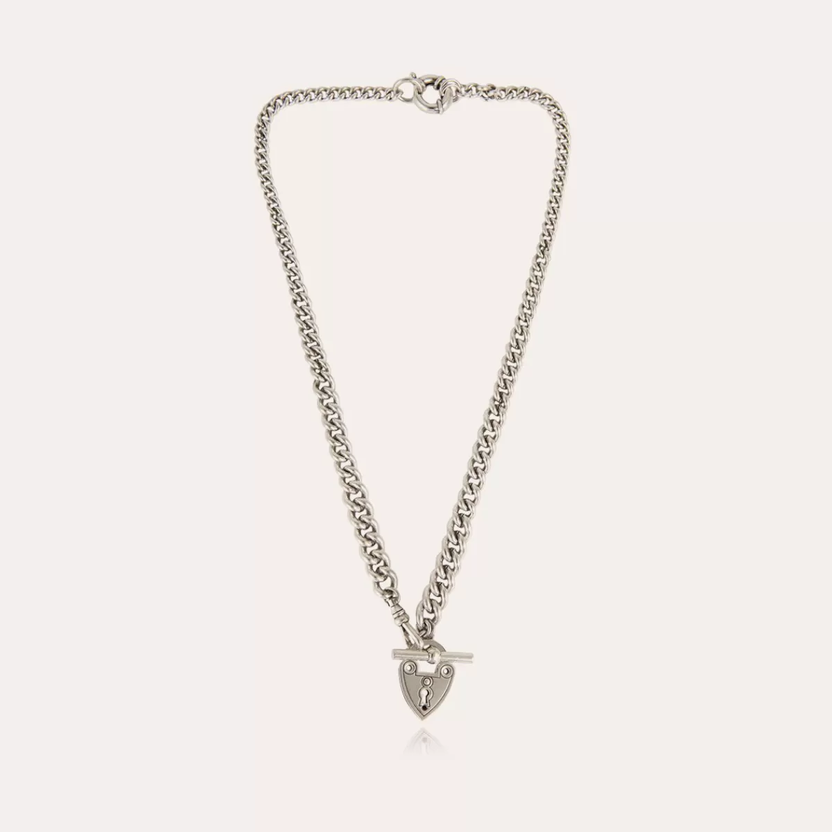 Gas Bijoux Collier Locked argenté Online