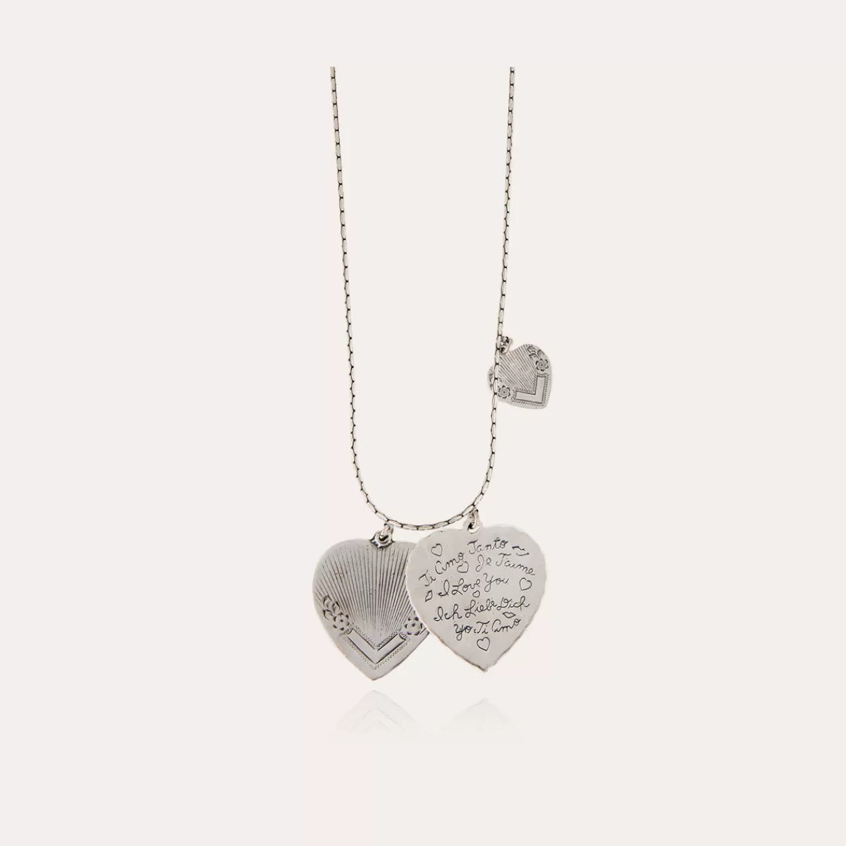 Gas Bijoux Collier Love argenté Shop