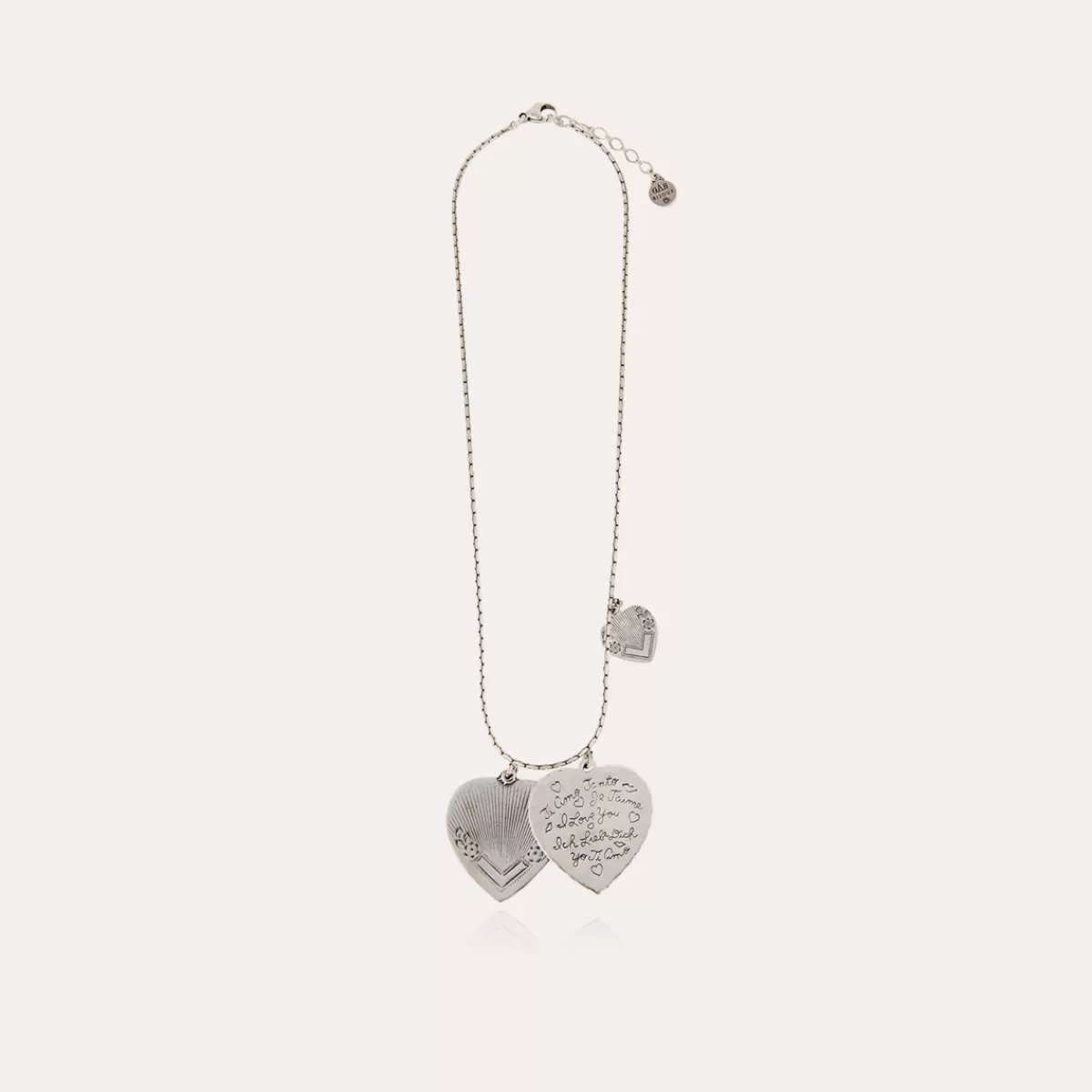 Gas Bijoux Collier Love argenté Shop