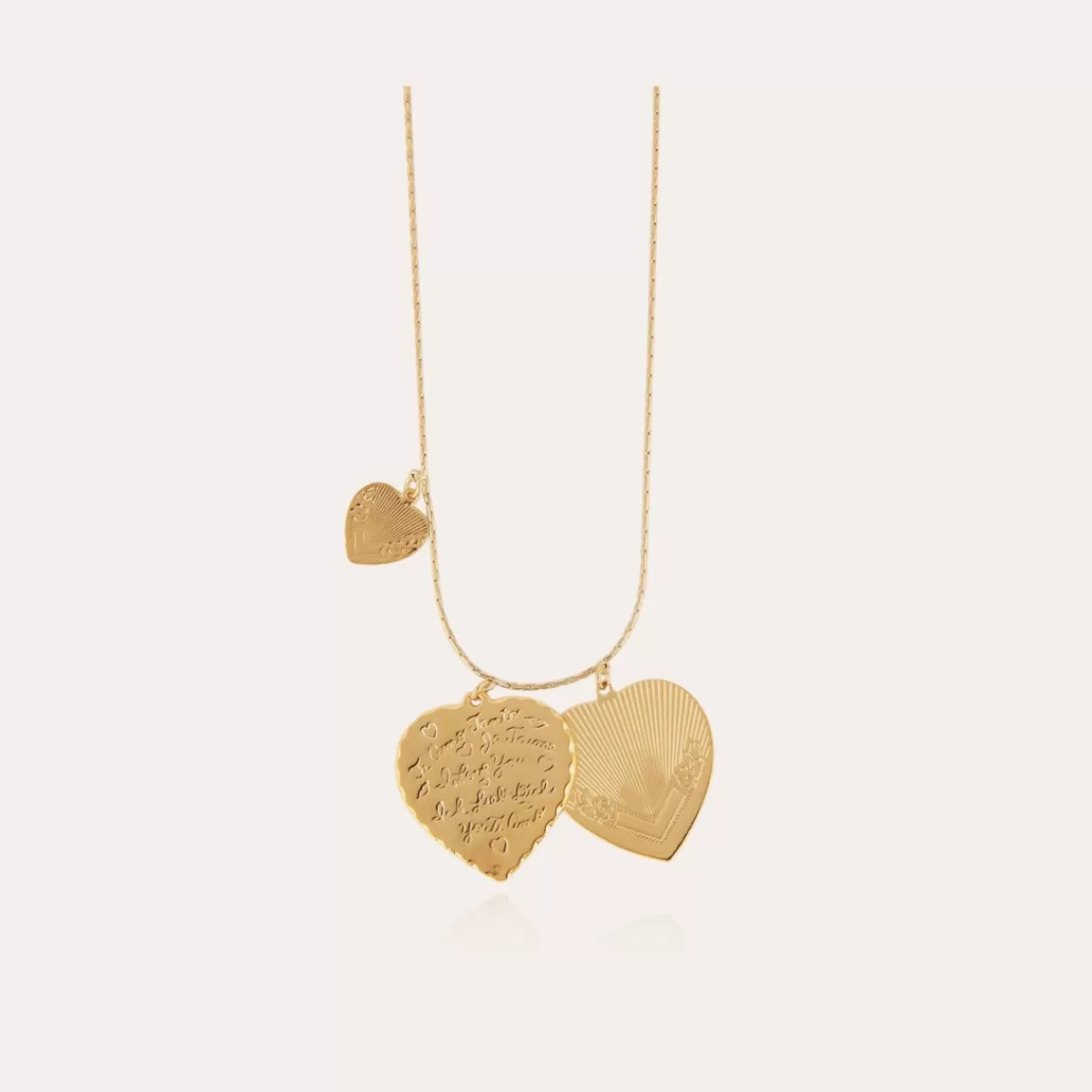 Gas Bijoux Collier Love doré Best