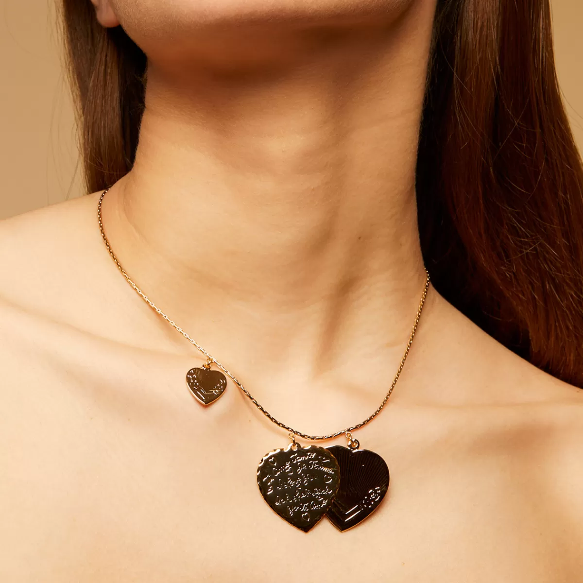Gas Bijoux Collier Love doré Best