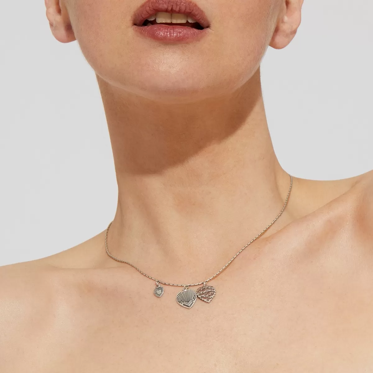 Gas Bijoux Collier Love mini argenté Clearance