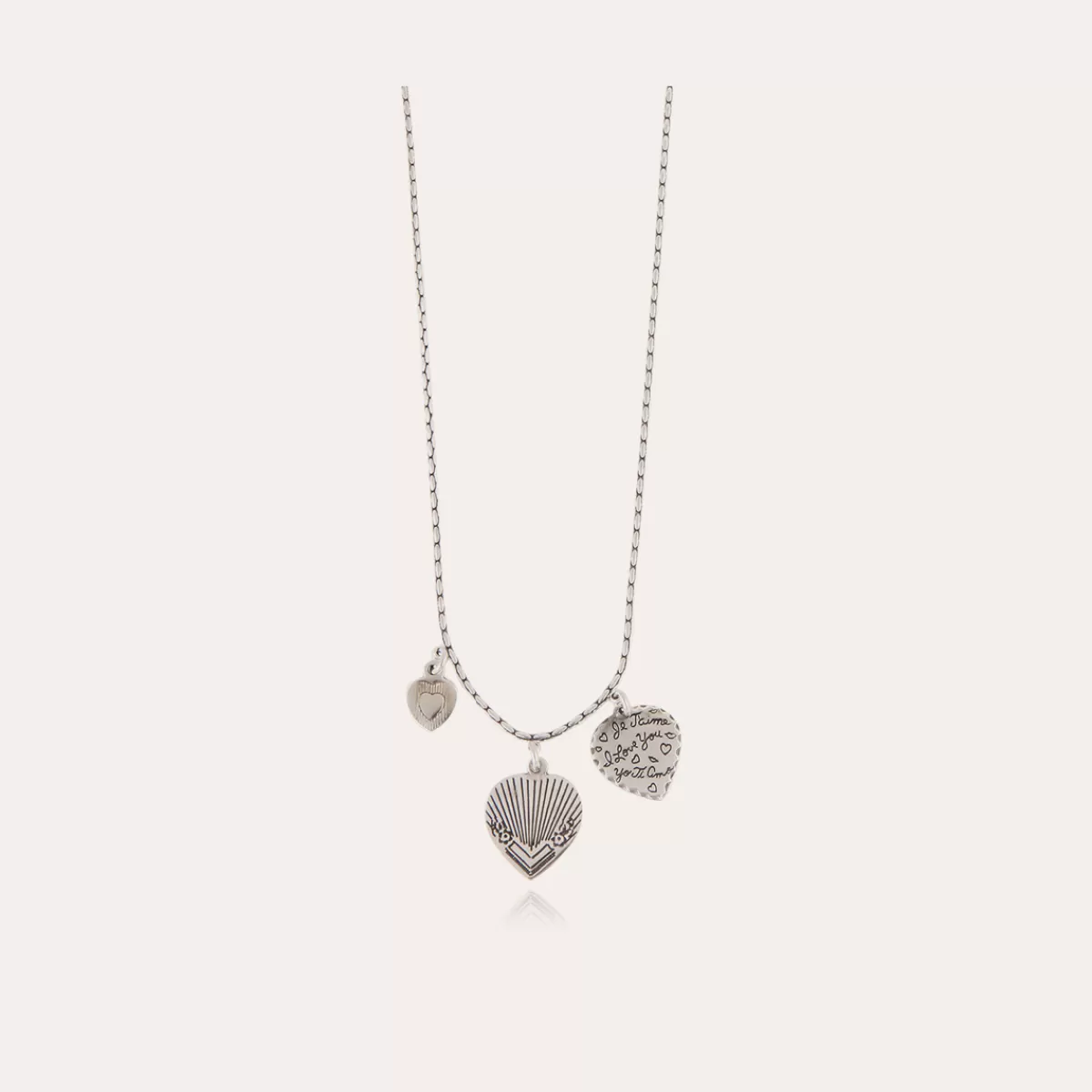 Gas Bijoux Collier Love mini argenté Clearance