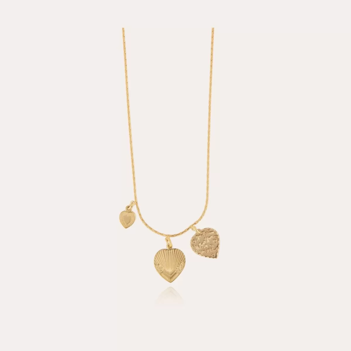 Gas Bijoux Collier Love mini doré Discount