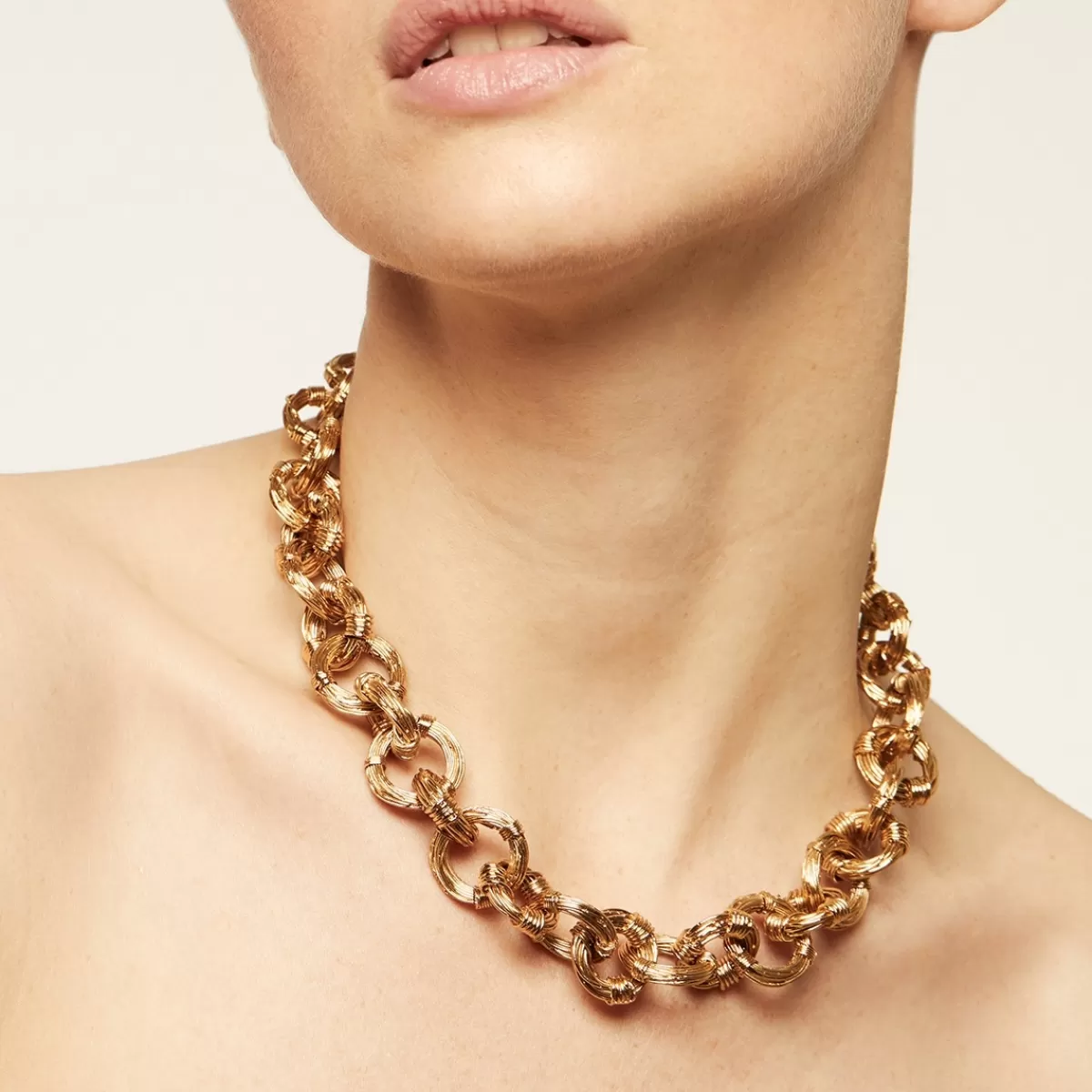 Gas Bijoux Collier Maille Ariane doré Online