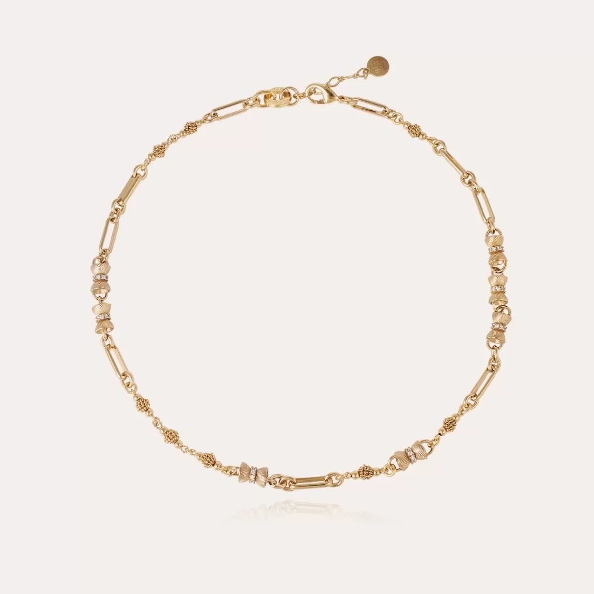 Gas Bijoux Collier Pompadour strass doré Cristal Best Sale