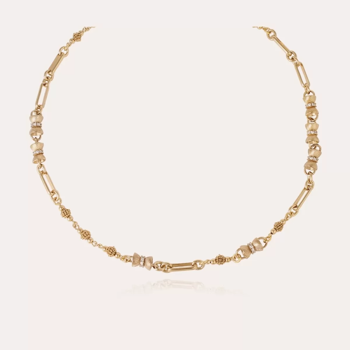 Gas Bijoux Collier Pompadour strass doré Cristal Best Sale
