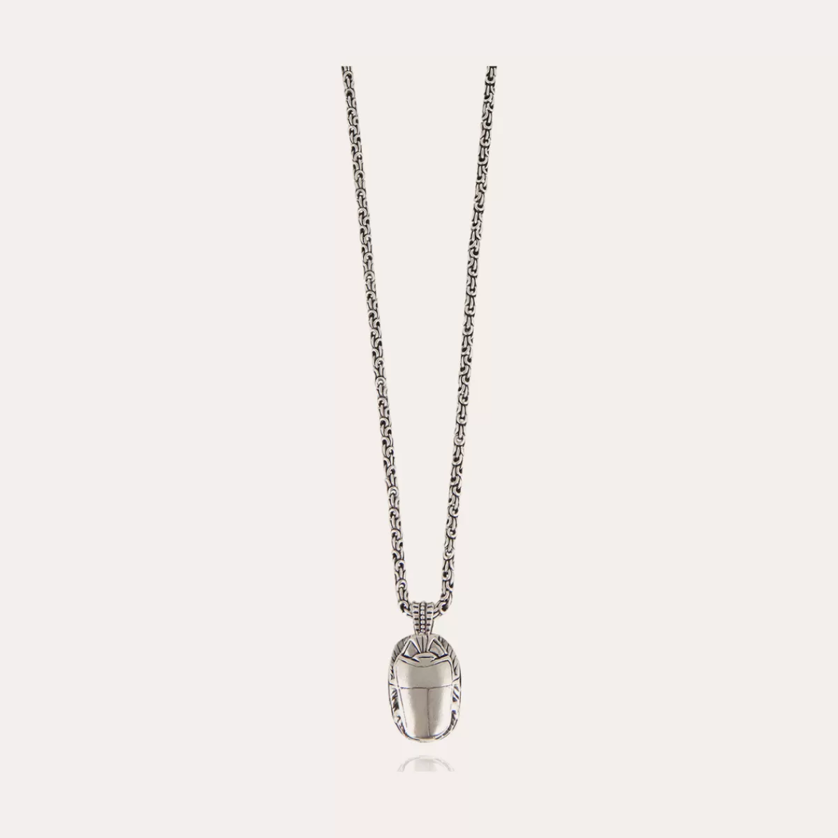 Gas Bijoux Collier Scarabée argenté Store