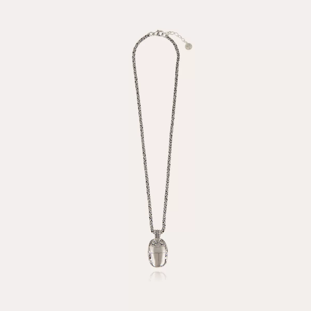 Gas Bijoux Collier Scarabée argenté Store